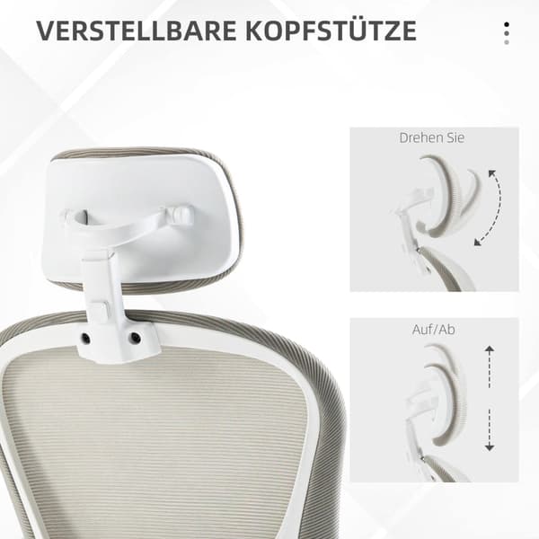 Rootz Kontorstol - Computerstol - Arbejdsstol - Ergonomisk design - 62cm x 64cm x 112-120cm