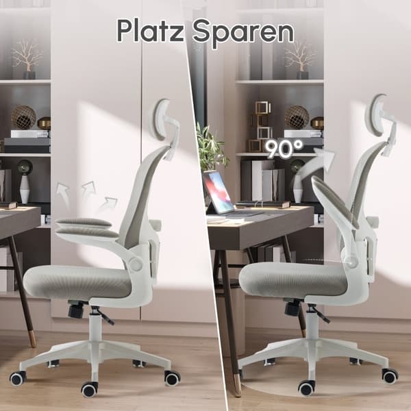 Rootz Kontorstol - Computerstol - Arbejdsstol - Ergonomisk design - 62cm x 64cm x 112-120cm