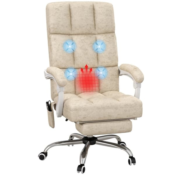 Rootz Massage Kontorstol - Computerstol - Drejestol - Justerbar sædehøjde - 64cm x 74cm x 110-118cm