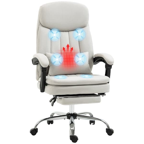 Rootz Massage Kontorstol - Ergonomisk kontorstol - Opvarmet kontorstol - Intensiv Study Stol - 66cm x 67cm x 110-118cm