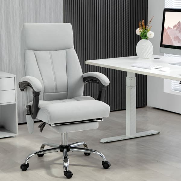 Rootz Massage Kontorstol - Executive Chair - Computer Skrivebordsstol - Vibrerende Massage - Lændevarme - Ergonomisk design - 65cm x 74cm x 119cm