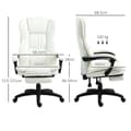 Pikkukuva 3 / 10: Rootz-hierontatyötuoli - Executive-tuoli - Tärinätuoli - Keinonahka - 68,5 cm x 68,5 cm x 113-121 cm