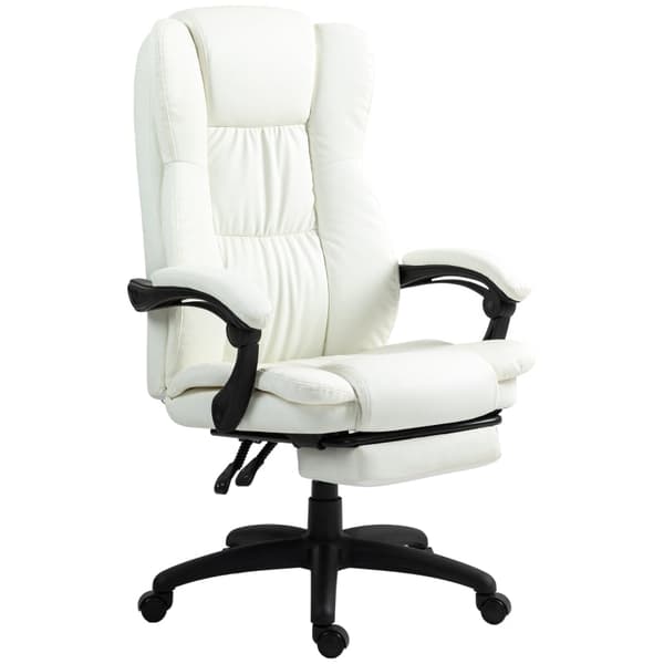 Rootz-hierontatyötuoli - Executive-tuoli - Tärinätuoli - Keinonahka - 68,5 cm x 68,5 cm x 113-121 cm