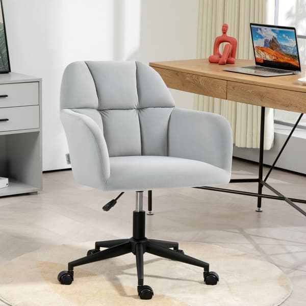 Rootz Kontorstol - Drejelig Skrivebordsstol - Ergonomisk siddeplads - Plys polstring - 58cm x 58,5cm x 78-86cm