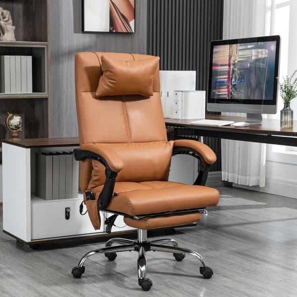 Rootz Massage Kontorstol - Task Chair - Skrivebordsstol - Kunstlæder - 66cm x 67cm x 115-123cm