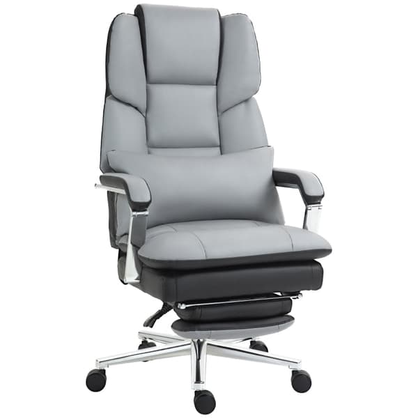 Rootz Kontorstol - Gaming Chair - Executive Chair - Tyk skumpolstring - PU læder - 63cm x 71cm x 123-129cm