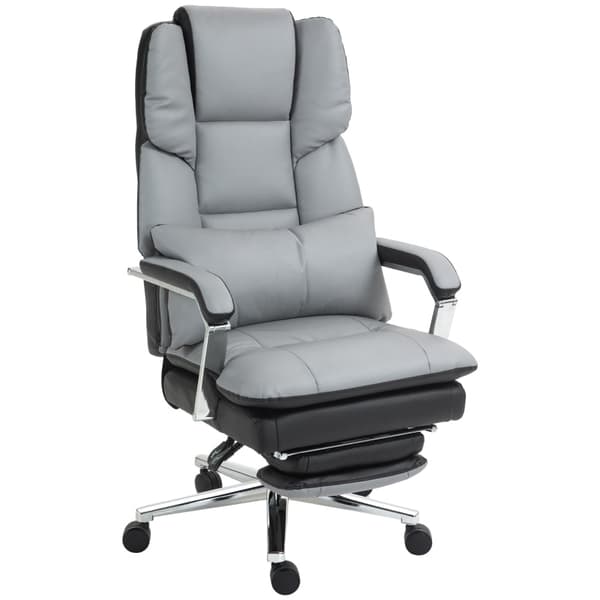 Rootz Kontorsstol - Gaming Chair - Executive Chair - Tjock skumstoppning - PU-läder - 63cm x 71cm x 123-129cm