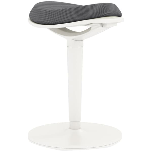Rootz kontortaburet - Aktiv siddestol - Ergonomisk arbejdsskammel - Højdejusterbar - Roterer og vipper - Åndbart mesh - 42,5 cm x 35,5 cm x 56,5-71,5