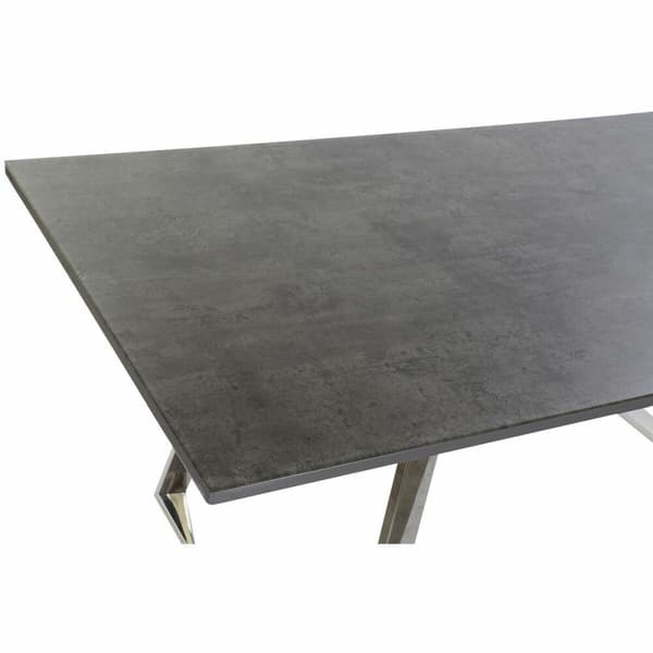 Ruokapöytä DKD Home Decor Kristalli Teräs Tumman harmaa (180 x 90 x 76 cm)