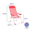 Pikkukuva 2 / 2: Folding Chair Marbueno Koralli 69 x 110 x 58 cm