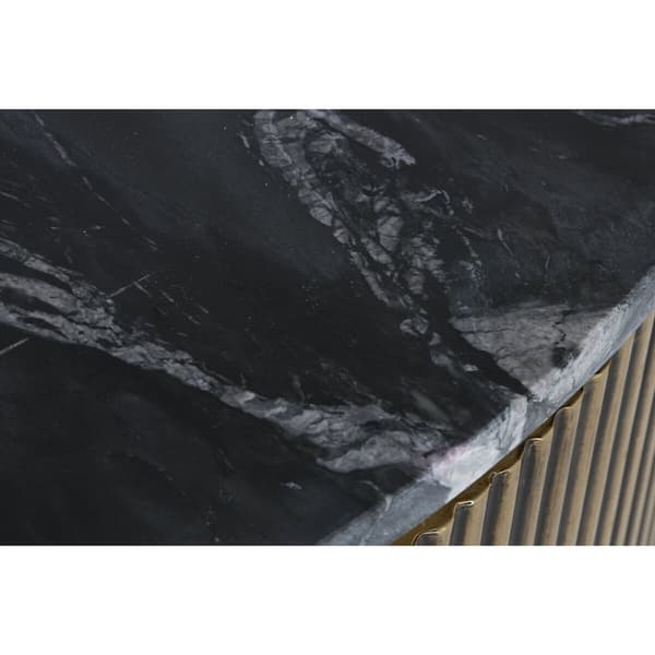Sofabord Home ESPRIT Kobber Marmor 90,5 x 90,5 x 45,5 cm
