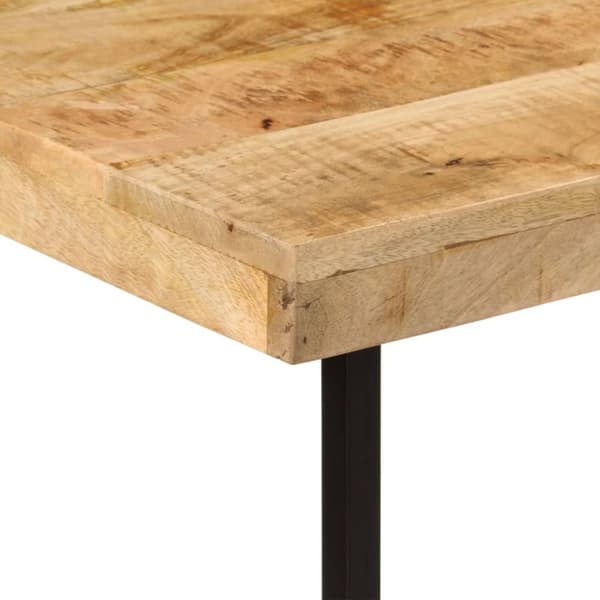 vidaXL Skrivbord 165x110x77 cm massivt mangoträ och järn