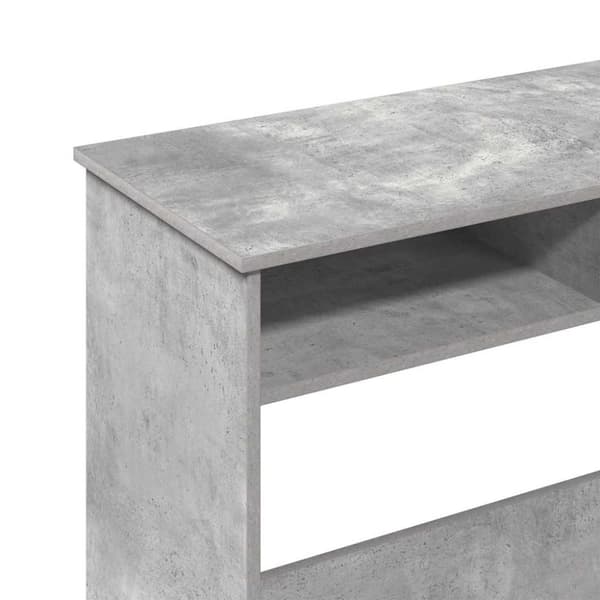 vidaXL Työpöytä betoninharmaa 80x40x75 cm lastulevy