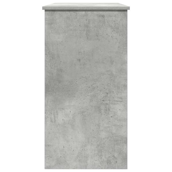 vidaXL Skrivbord betonggrå 80x40x75 cm konstruerat trä