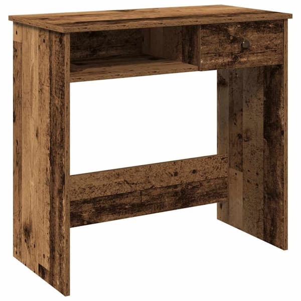 vidaXL Työpöytä musta 80x40x75 cm lastulevy