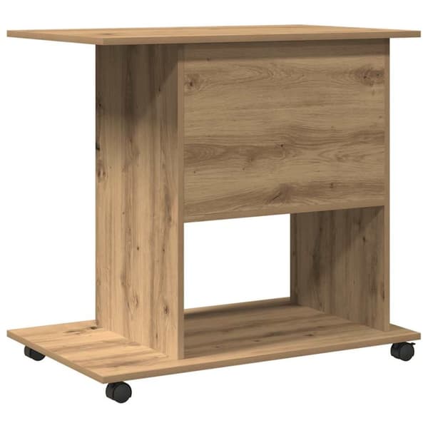 vidaXL computerbord 80x50x75 cm spånplade artisan eg