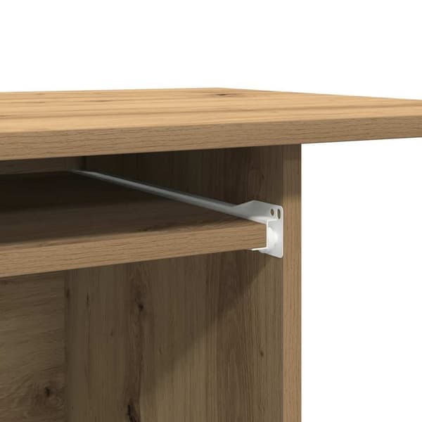 vidaXL computerbord 80x50x75 cm spånplade artisan eg
