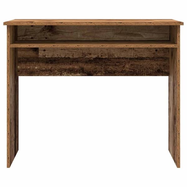 vidaXL skrivebord 90x50x74 cm konstrueret træ antikt trælook