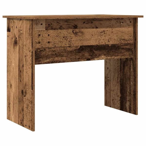 vidaXL skrivebord 90x50x74 cm konstrueret træ antikt trælook