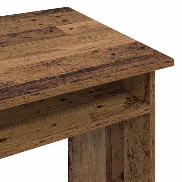 vidaXL skrivebord 90x50x74 cm konstrueret træ antikt trælook