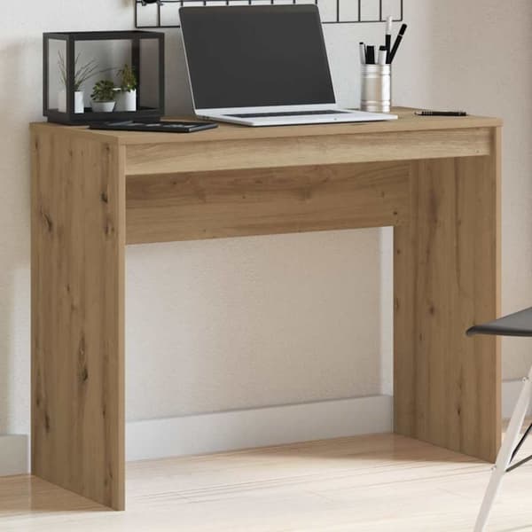 vidaXL skrivebord 90x40x72 cm konstrueret træ kunsteg