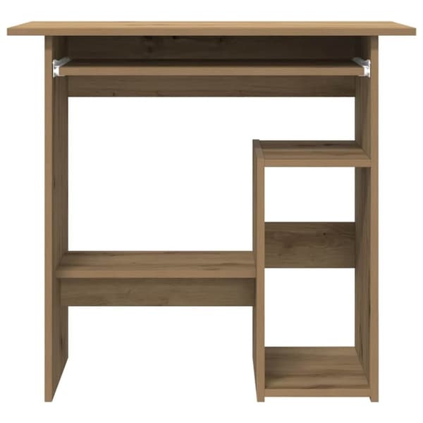 vidaXL skrivebord 80x45x74 cm konstrueret træ kunsteg