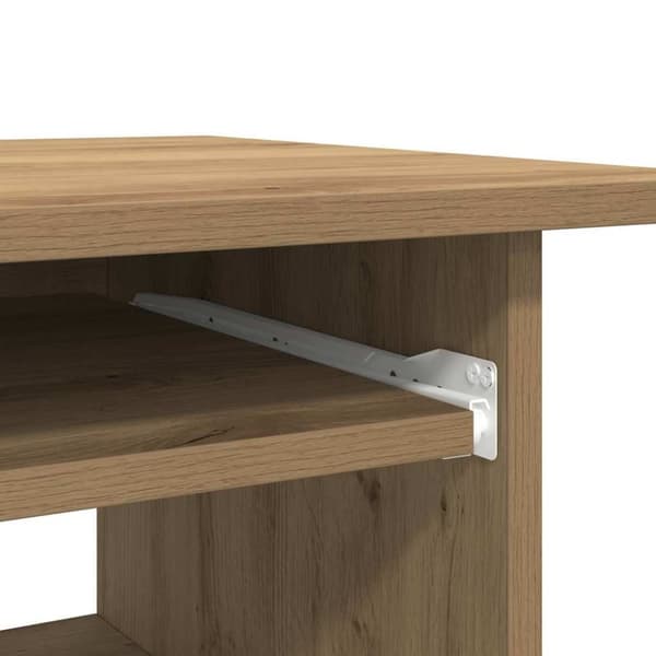 vidaXL skrivebord 80x45x74 cm konstrueret træ kunsteg
