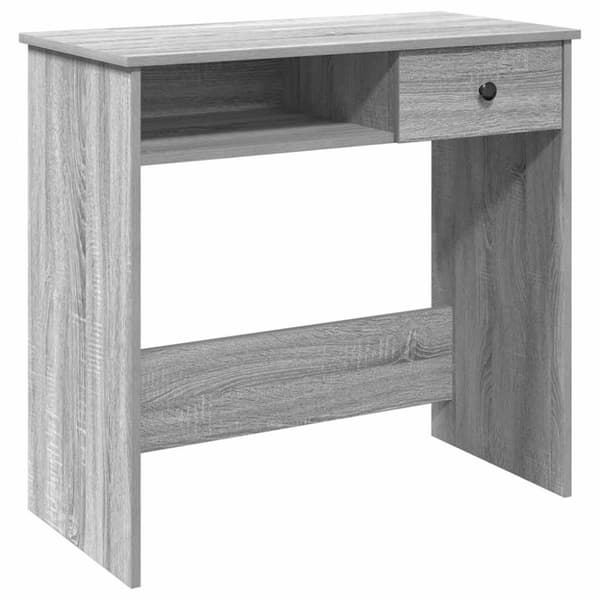 vidaXL Työpöytä harmaa Sonoma 80x40x75 cm tekninen puu