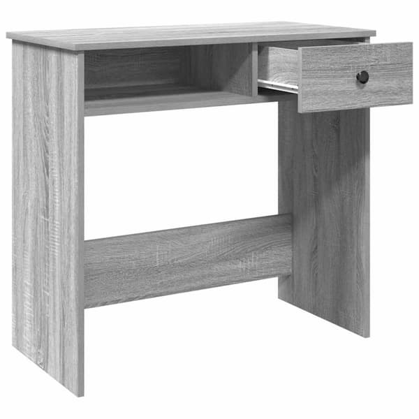 vidaXL Työpöytä harmaa Sonoma 80x40x75 cm tekninen puu