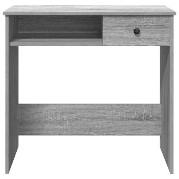 vidaXL Työpöytä harmaa Sonoma 80x40x75 cm tekninen puu