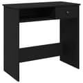 Miniatyrbilde 3 av 11: vidaXL Skrivebord svart 80x40x75 cm sponplate