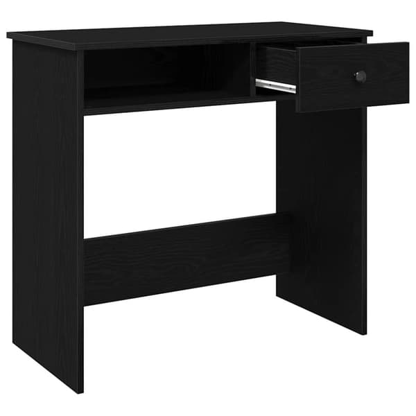 vidaXL Skrivebord svart 80x40x75 cm sponplate