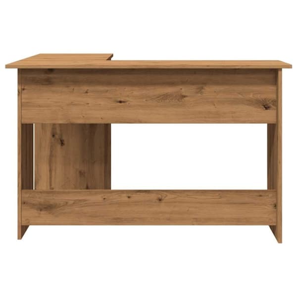 vidaXL Hjørnepult artisan eik 120x140x75 cm konstruert tre