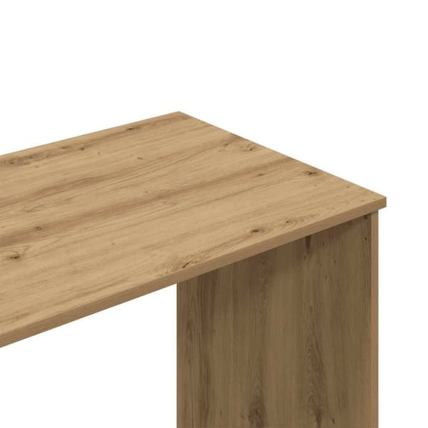 vidaXL Skrivebord artisan eik 102x76x50 cm konstruert tre