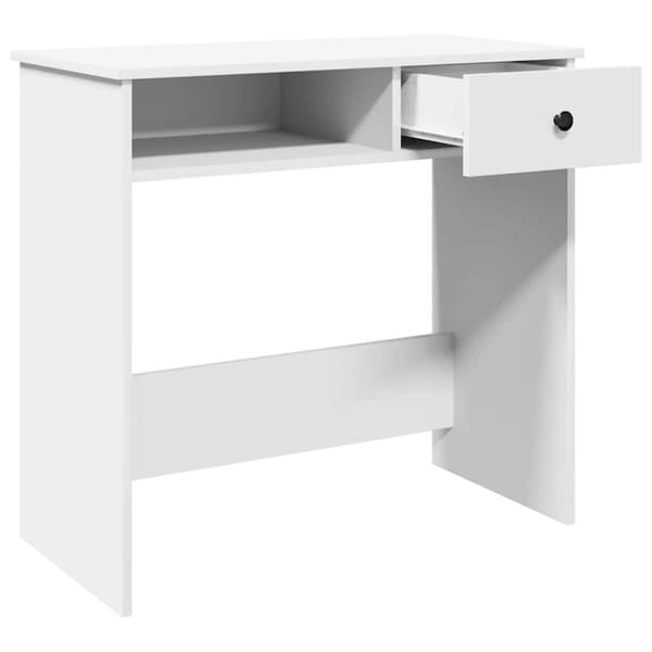 vidaXL Skrivbord vit 80x40x75 cm konstruerat trä
