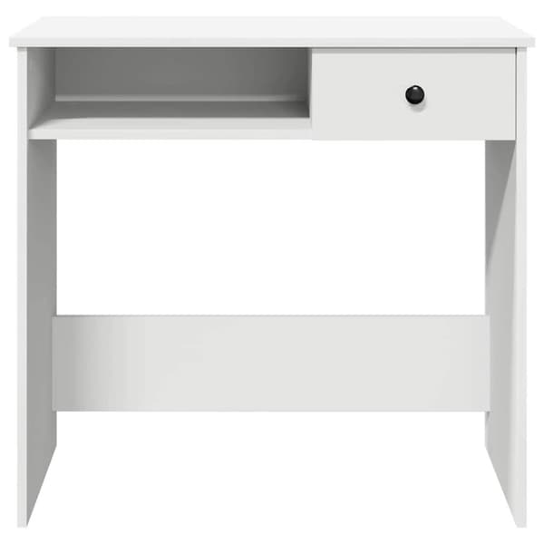 vidaXL Skrivbord vit 80x40x75 cm konstruerat trä