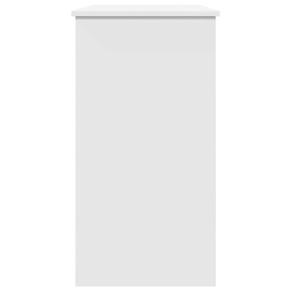 vidaXL Skrivbord vit 80x40x75 cm konstruerat trä