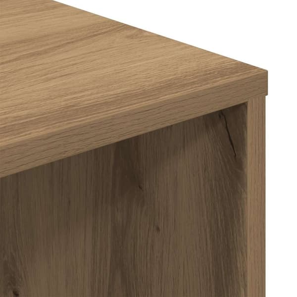 vidaXL skrivebord 102,5x35x75 cm konstrueret træ kunsteg