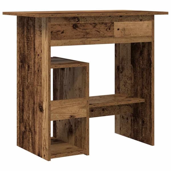 vidaXL Työpöytä vanhaa puuta 80x45x74 cm lastulevy