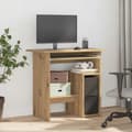 Miniatyrbild 4 av 11: vidaXL Skrivbord artisan ek 80x45x74 cm konstruerat trä