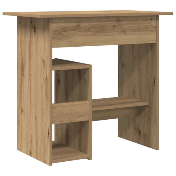 vidaXL Skrivbord artisan ek 80x45x74 cm konstruerat trä