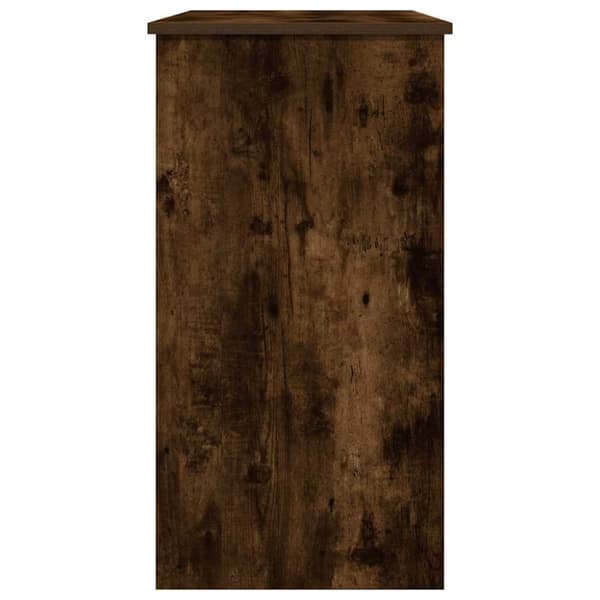 vidaXL Skrivbord rökfärgad ek 80x40x75 cm konstruerat trä