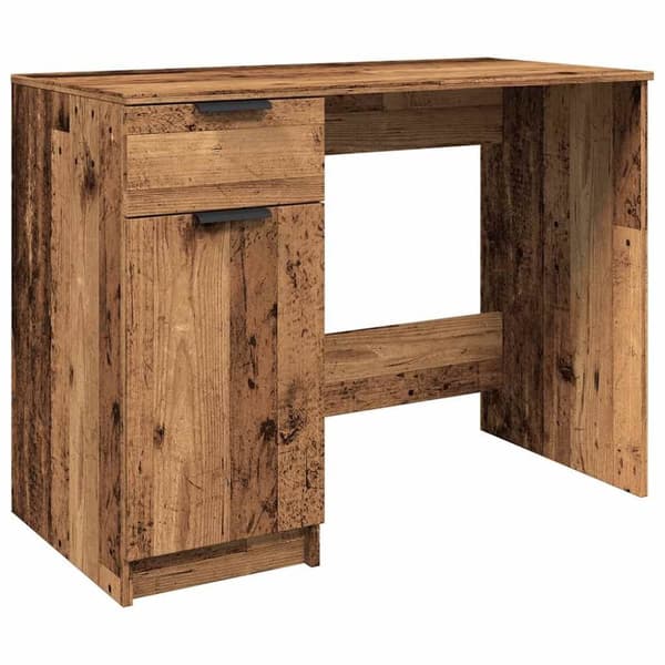 vidaXL Työpöytä vanhaa puuta 100x50x75 cm tekninen puu