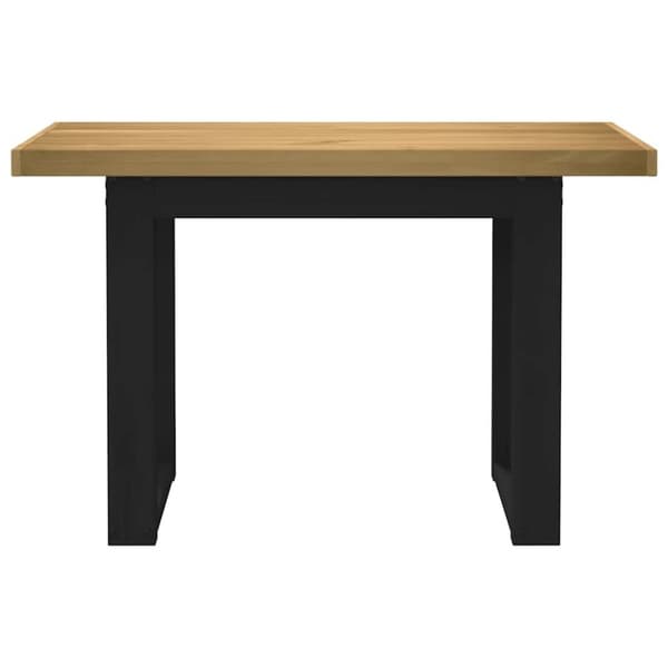 vidaXL skrivebord NOAIN U-formede ben 120x50x75cm massivt træ fyrretræ
