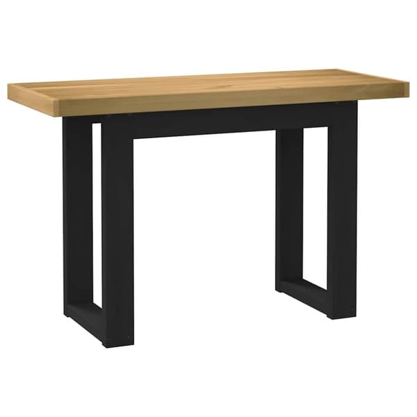 vidaXL skrivebord NOAIN U-formede ben 120x50x75cm massivt træ fyrretræ