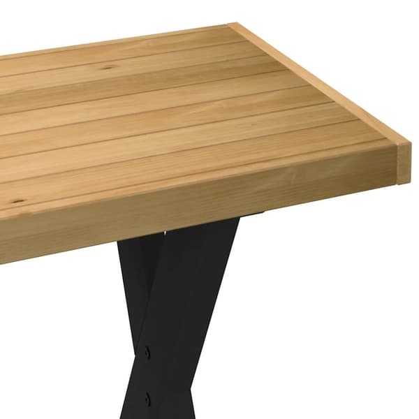 vidaXL Työpöytä NOAIN X-muotoiset jalat 120x50x75 cm massiivipuu mänty