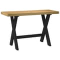 Pikkukuva 1 / 9: vidaXL Työpöytä NOAIN X-muotoiset jalat 120x50x75 cm massiivipuu mänty