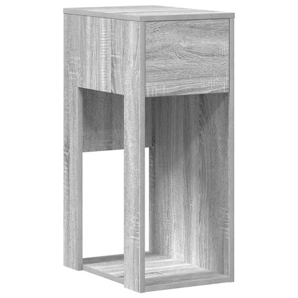 vidaXL Tietokonetorniteline laatikolla Harmaa Sonoma 30x44x74 cm