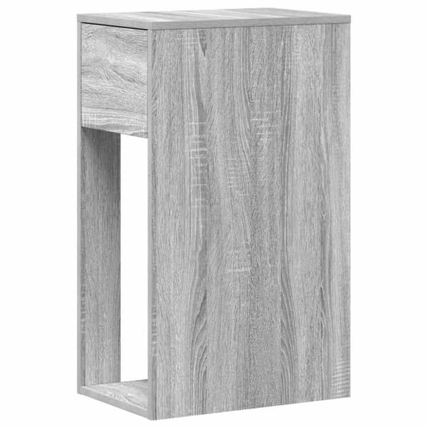 vidaXL Tietokonetorniteline laatikolla Harmaa Sonoma 30x44x74 cm