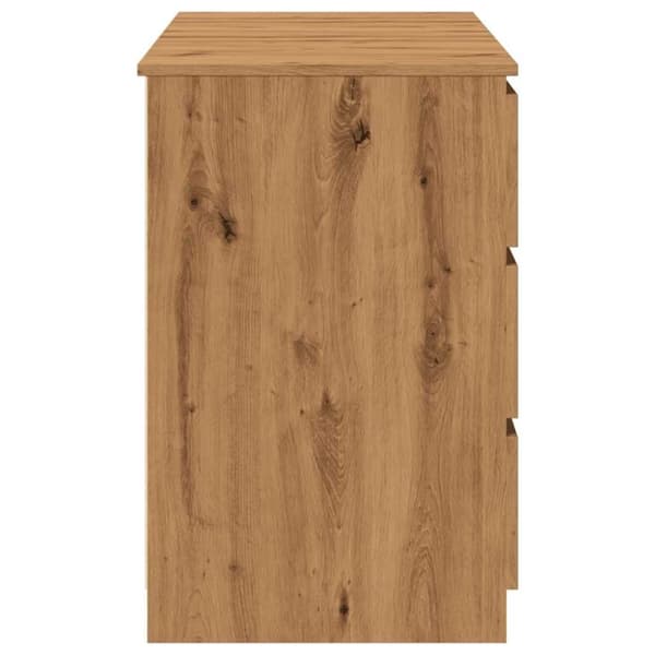 vidaXL Skrivbord artisan ek 140x50x77 cm konstruerat trä